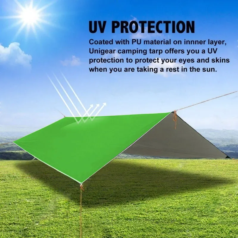 Shade Sail Shade Canopy Gazebo Moisture Proof Outdoors Camping Cloth 300x300cm Awning Camp Waterproof Travel