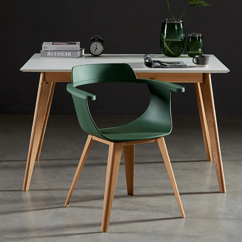 

Modern Concise Plastic Dining Chair Nordic Europe To Work In An Office Chair Household Originality Table Chair Leisure