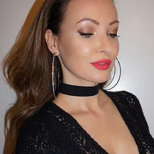 7 см большие круглые серьги-кольца для женщин и девушек, новые круглые серьги с геометрическими кристаллами и стразами, вечерние ювелирные изделия, подарок