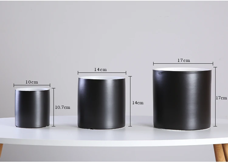 Nordic керамические цветочные горшки Матовый Твердый Цвет растение суккулент настольные горшки украшения для дома