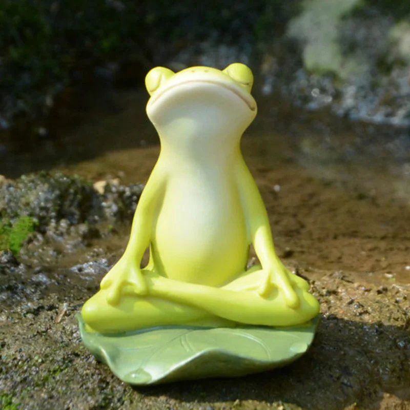 Everyday Collection Animal Frog Fairy Garden Figurines Miniature Landscape Home Decoration Accessories Birthday Gift Souvenirs miniature duck figurines miniature ornament miniature figurines