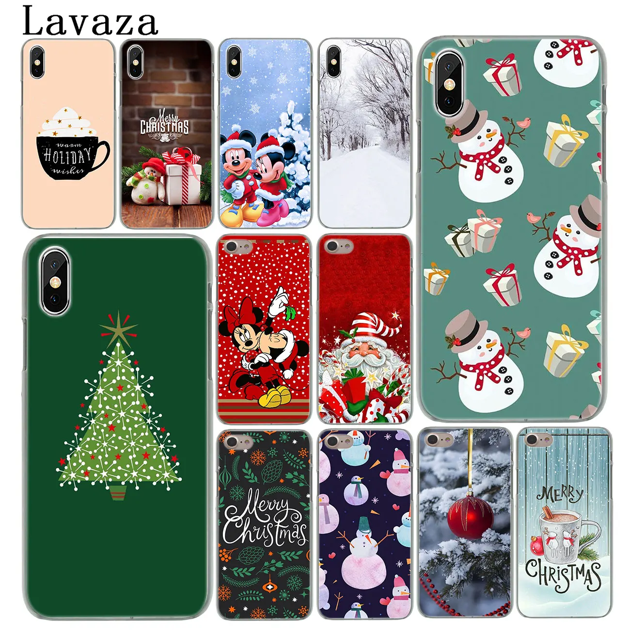 Жесткий чехол Lavaza Merry Christmas снеговик для iPhone XR X XS 11 Pro Max 10 7 8 6S 5 5S SE 4S 4 | Мобильные