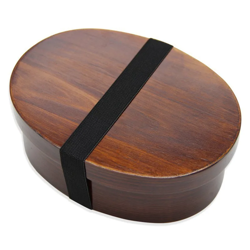 

Wooden Lunch Boxs Food Containers Japanese Style Bento Lunchbox for Children School Dinnerware Bowl Boxes Travel Organizer