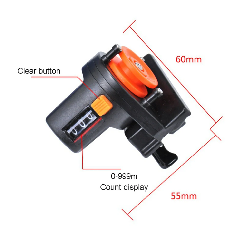 Ferramenta de Pesca Novo 6cm Pesca Linha Profundidade Finder Contador Enfrentar Comprimento Calibre Equipamento Ferramenta 2021 1 Pçs 0-999m 9 enfrentar comprimento calibre contador pesca equipamento ferramenta