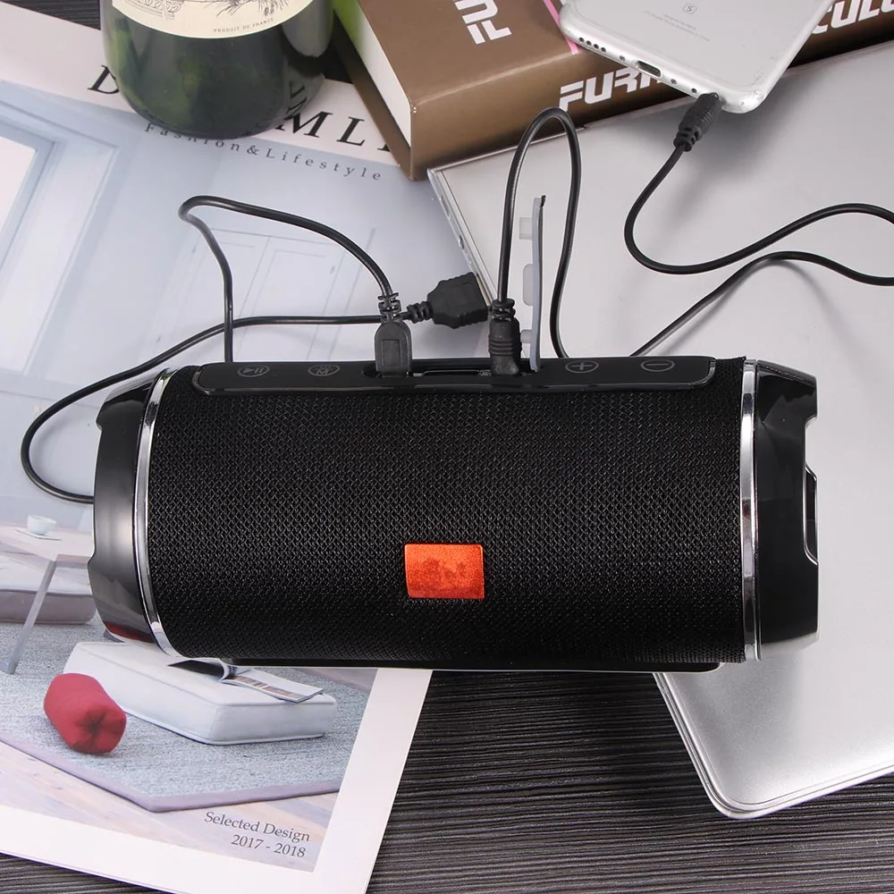 Беспроводной Bluetooth динамик 3D стерео сабвуфер кристально чистый водонепроницаемый ПК мобильный музыкальный ящик поддержка линии в USB TF DC 5 в FM режиме
