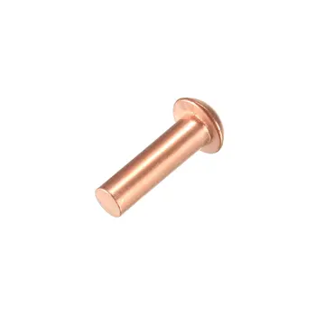 

uxcell 200 Pcs 3/32" x 5/16" Round Head Copper Solid Rivets Fasteners