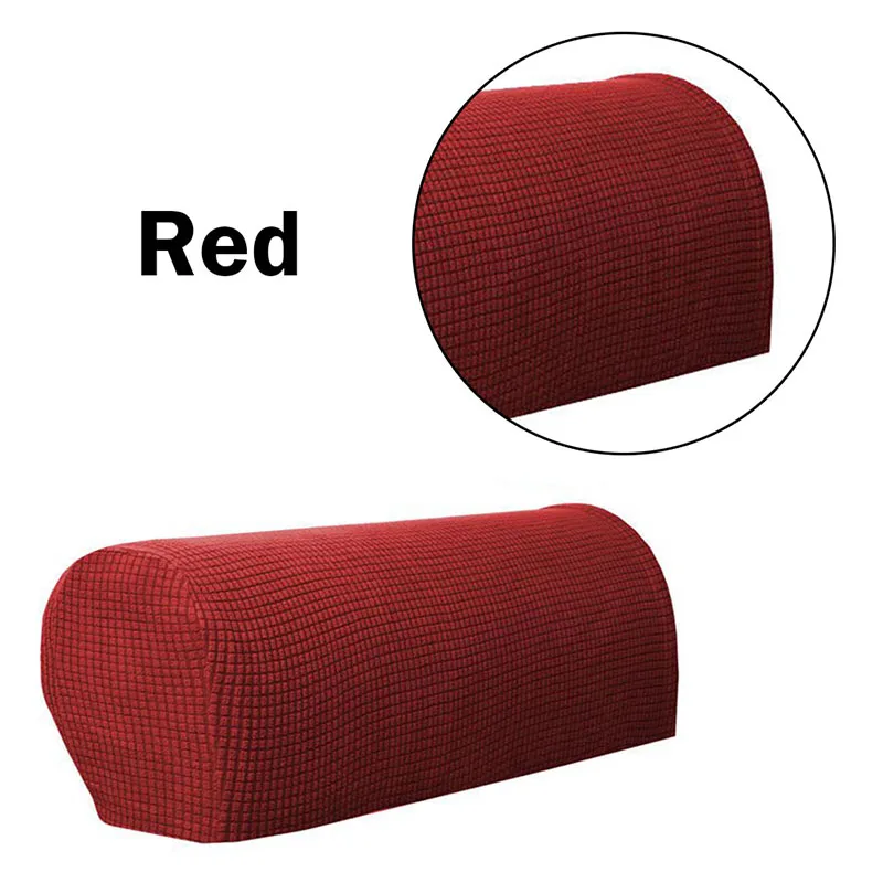 Горячая Мода диван полотенце кресло Чехлы подлокотник мебель аксессуары съемные руки стрейч-диван диване кресло протектор - Цвет: Красный