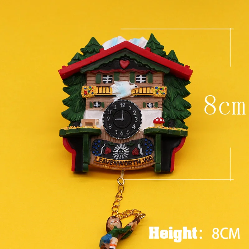 Магниты на холодильник Немецкий магнитный холодильник goo Cuckoo часы Модель 3d туристический сувенир коллекция украшений для дома творческие подарки - Цвет: Germany big size