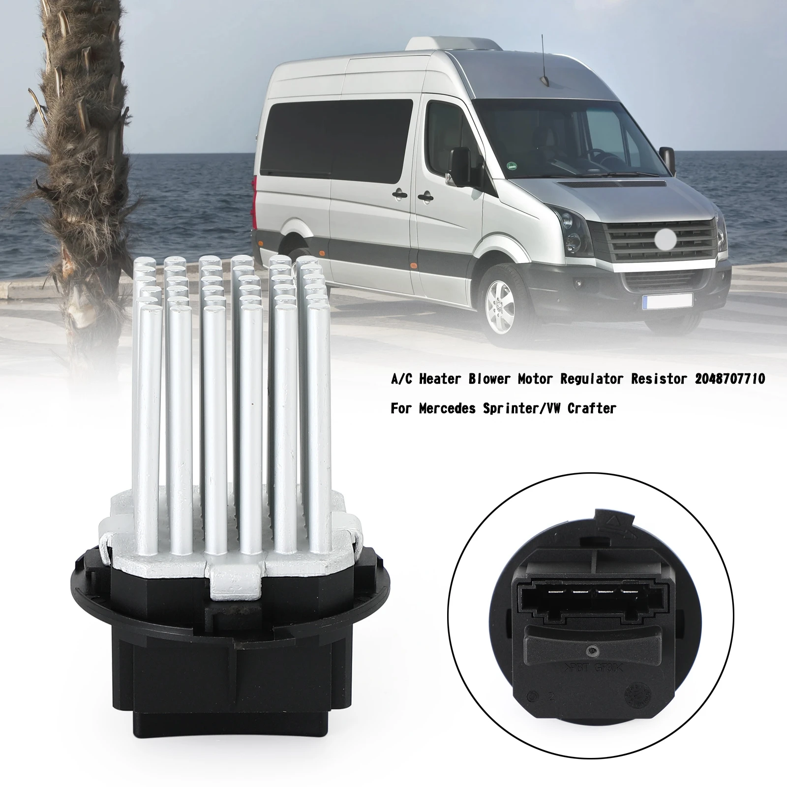 A/C Heater Blower Motor Resistor For Mercedes Sprinter/VW Crafter car radiator fan relay resistor heater blower motor