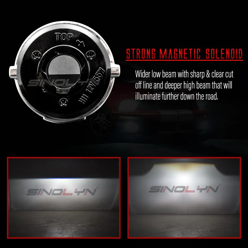 Биксеноновые Противотуманные фары Sinolyn для Ford Focus 2 MK2 Fiesta/CITROEN C4/Subaru Forester/Honda Fit/Suzuki