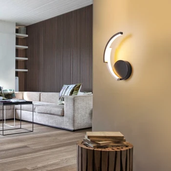 

Modern Simple Wall Lamp Bedroom Bedside Lamp Decorative Led Lamp Creative Personality Living Room Aisle Background Wall Lamp