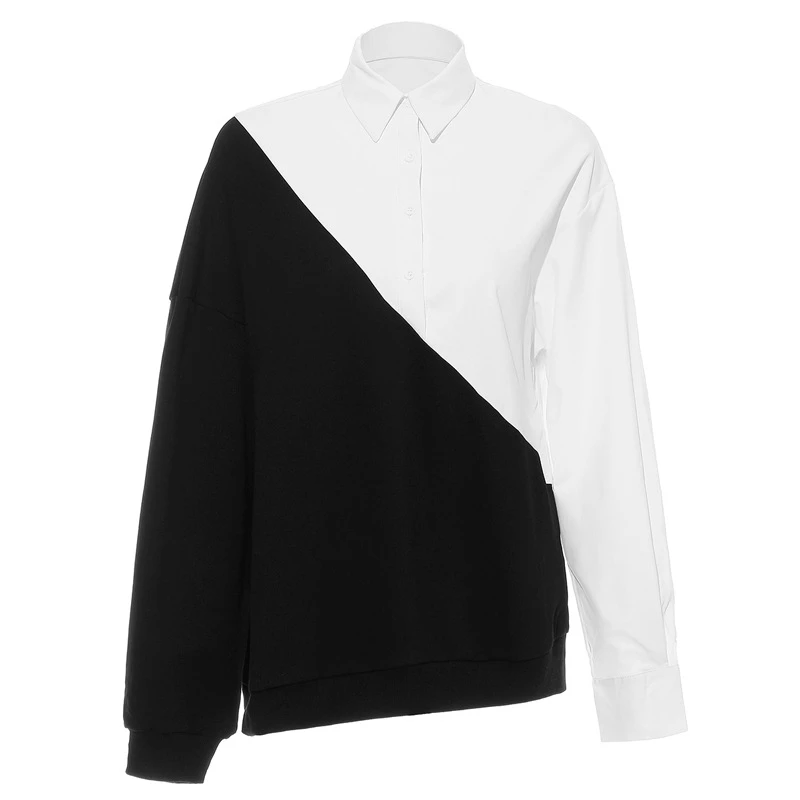 Hot Sell 2020 New Spring Lapel Black White Hit