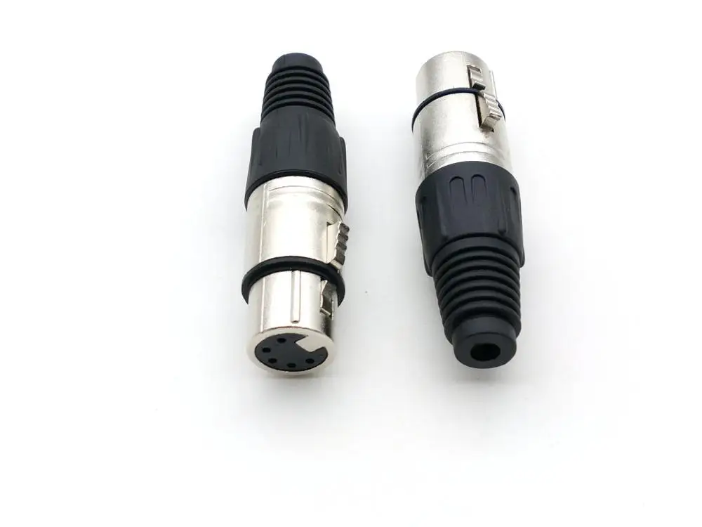 25 шт. XLR 5 контактный паяльный адаптер для микрофонного кабеля|adapter pin|adapter femaleadapter