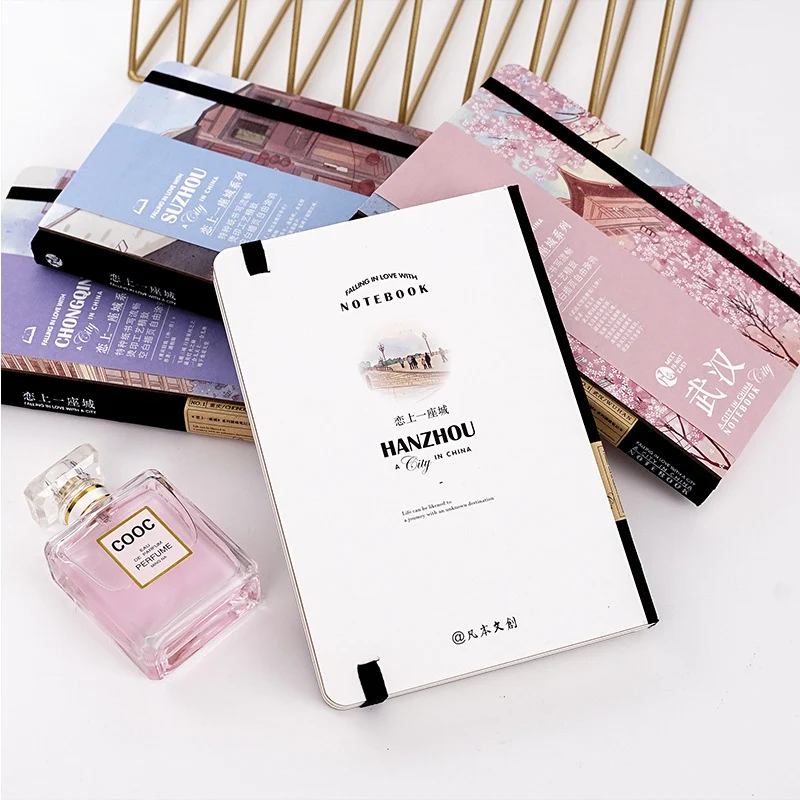 Chinese urban style Planner Agenda A4 blank inner page Notebook and Journal Kawaii Back to School Note Book Travel Handbook Chinese urban style Planner Agenda A4 blank inner page Notebook and Journal Kawaii Back to School Note Book Travel Handbook