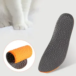 1pair Sports Insoles Shock Absorption Breathable Sweat-absorbent Deodorant High-elastic Running Massage Insole for Men and Women