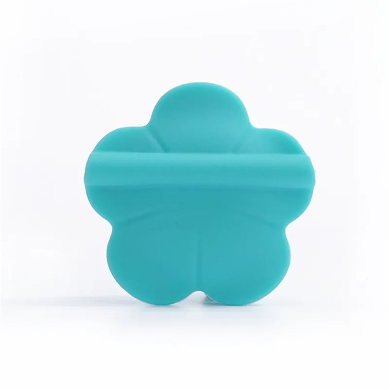 ATOB-50 개 실리콘 장미 구슬 물린 실리콘 젖니 펜던트 실리콘 구슬 Teether Diy 제품 완구 어린이 용