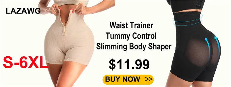 yummie shapewear LAZAWG Womens Butt Lifter Waist Trainer Body ShaperTummy Control Shapewear Strap Booty Padded Fake Ass Sexy Hip Enhancer Panties skims shapewear