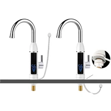 Kitchen Electric Water Heater Instant Hot Water Tap Faucet Heater Cold Heating Faucet Tankless Instantaneous Water Heater 3000W