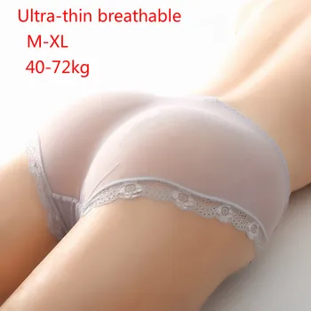 

1pcs/lot & 4pcs/lot Lace Panties Ladies Ultra-thin Breathable Seamless Mid-waist Mesh Hollow Embroidery Ladies Sexy Panties