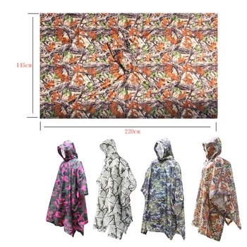

Portable Raincoat Waterproof Multi-functional Durable Rain Coat Motorcycle Poncho Hunting Rain Gear Outdoor Camping Tent Mat