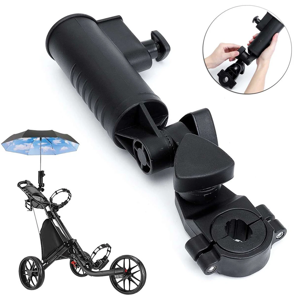 Soporte de paraguas para carrito de Golf, accesorio Universal giratorio de 3 tamaños, para cochecito de bebé, carrito de Golf|Partes y accesorios coche de golf| -