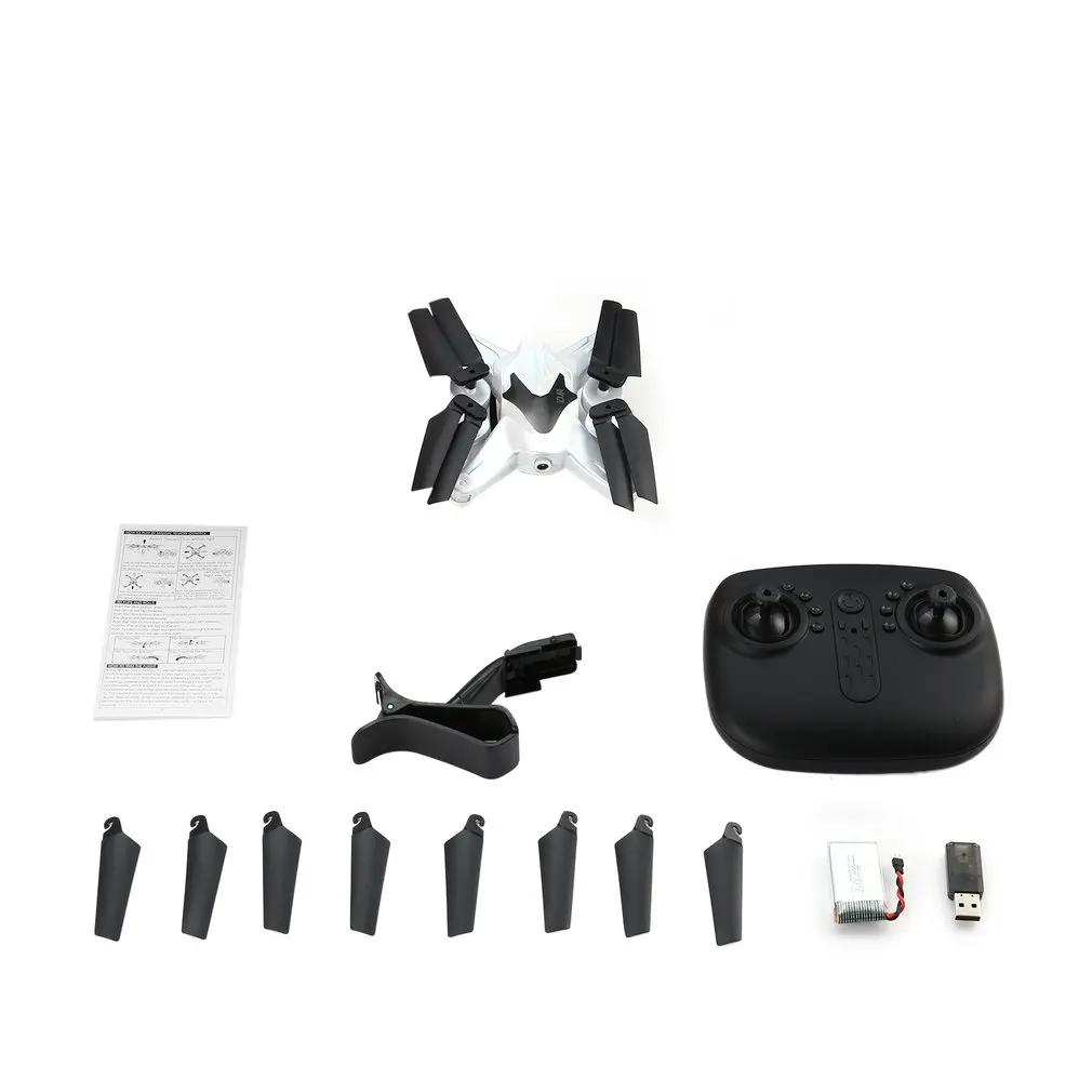

D70WG2.4G 6-axis RC Drone with 720P Wifi Camera FPV RC Foldable Quadcopter Aircraft with Altitude Hold Headless 3D Flips Speed
