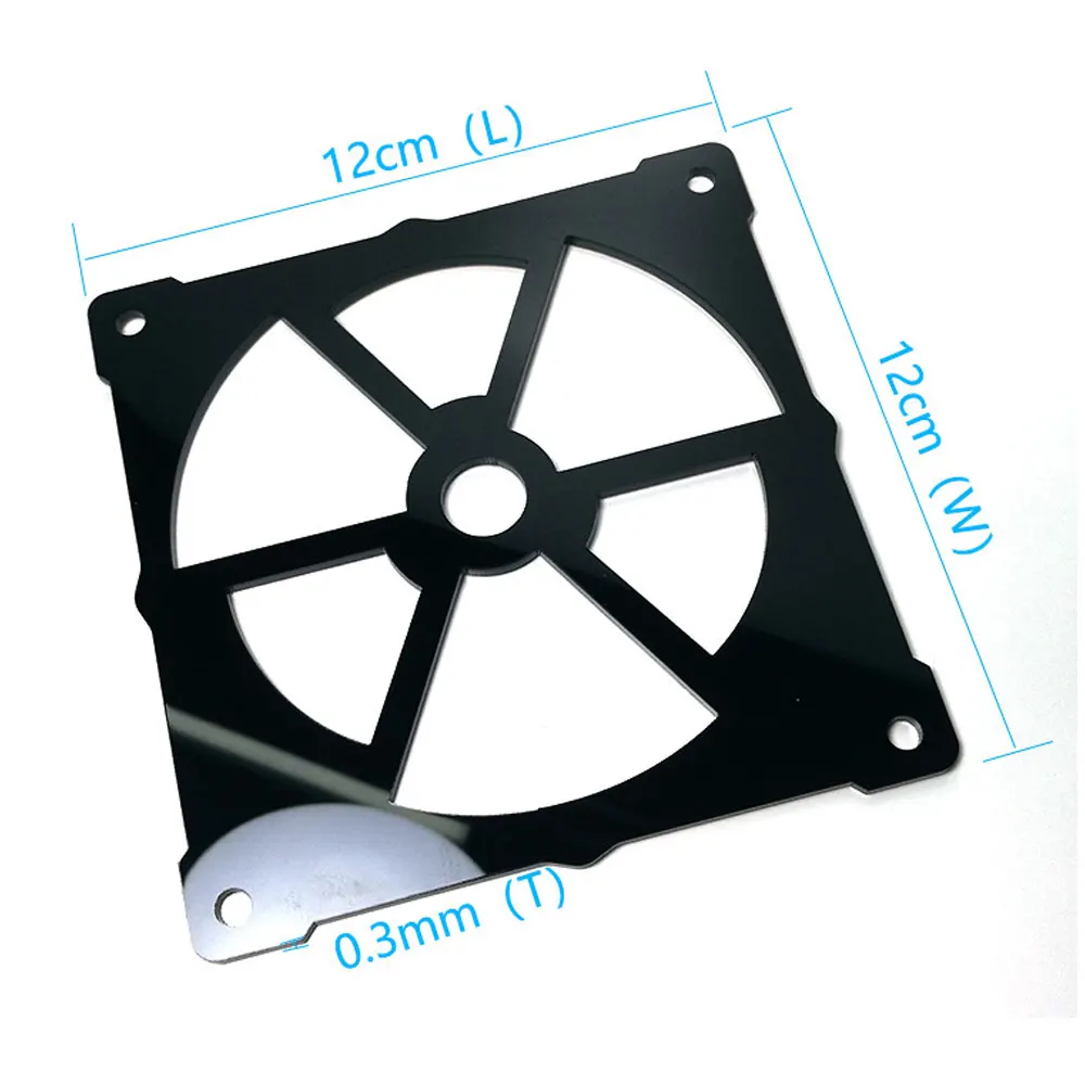 Description Picture 3 of item12x12cm Dragon Pattern Fashion Acrylic Cooling Fan RGB Cover Computer DIY Cpu Cooler Cpus Cooling Radiator PC Dust Filter