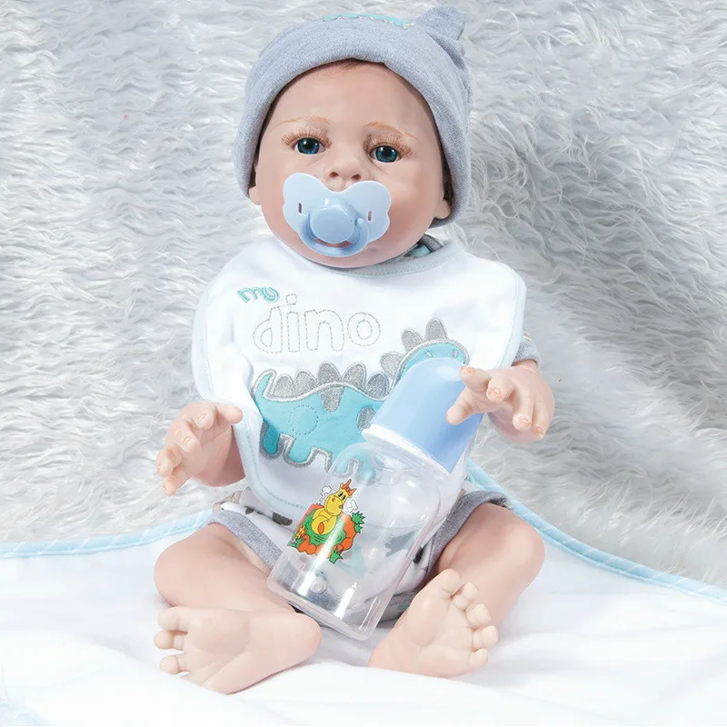 Rebirth Doll 57cm Simulation Baby Early Education Toy Yuesao Practice Tool Photography Props Soft and Comfortable Cloth Body