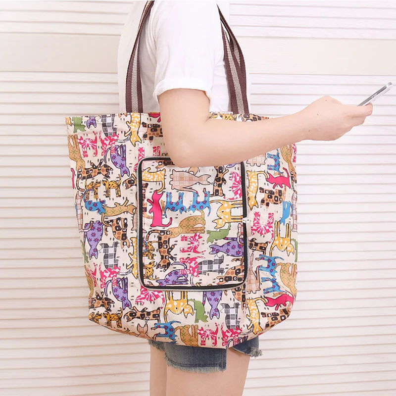 Женские сумки большой емкости Складная хозяйственная сумка дорожная сумка многоразовая хозяйственная сумка складные пакеты для продуктов