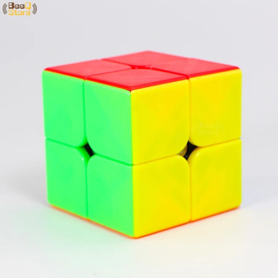 Meilong 2x2 Stickerless speed Cube 2x2x2 Moyu Mofang Jiaoshi Кубик Рубика для профессионалов часы-кольцо с крышкой игрушки для детей