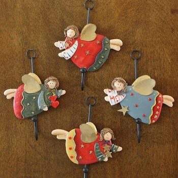 

Creative Resin Hook Hot-selling Wall-mounted Cartoon Hanger Home Decoration Wall Decoration Crafts Home Angel Shape Clothes Hook