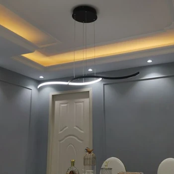 

Matte Black/White Color Modern led Chandelier for dining room kitchen Room Shop Home Deco New Arrival Chandelier Fixtures