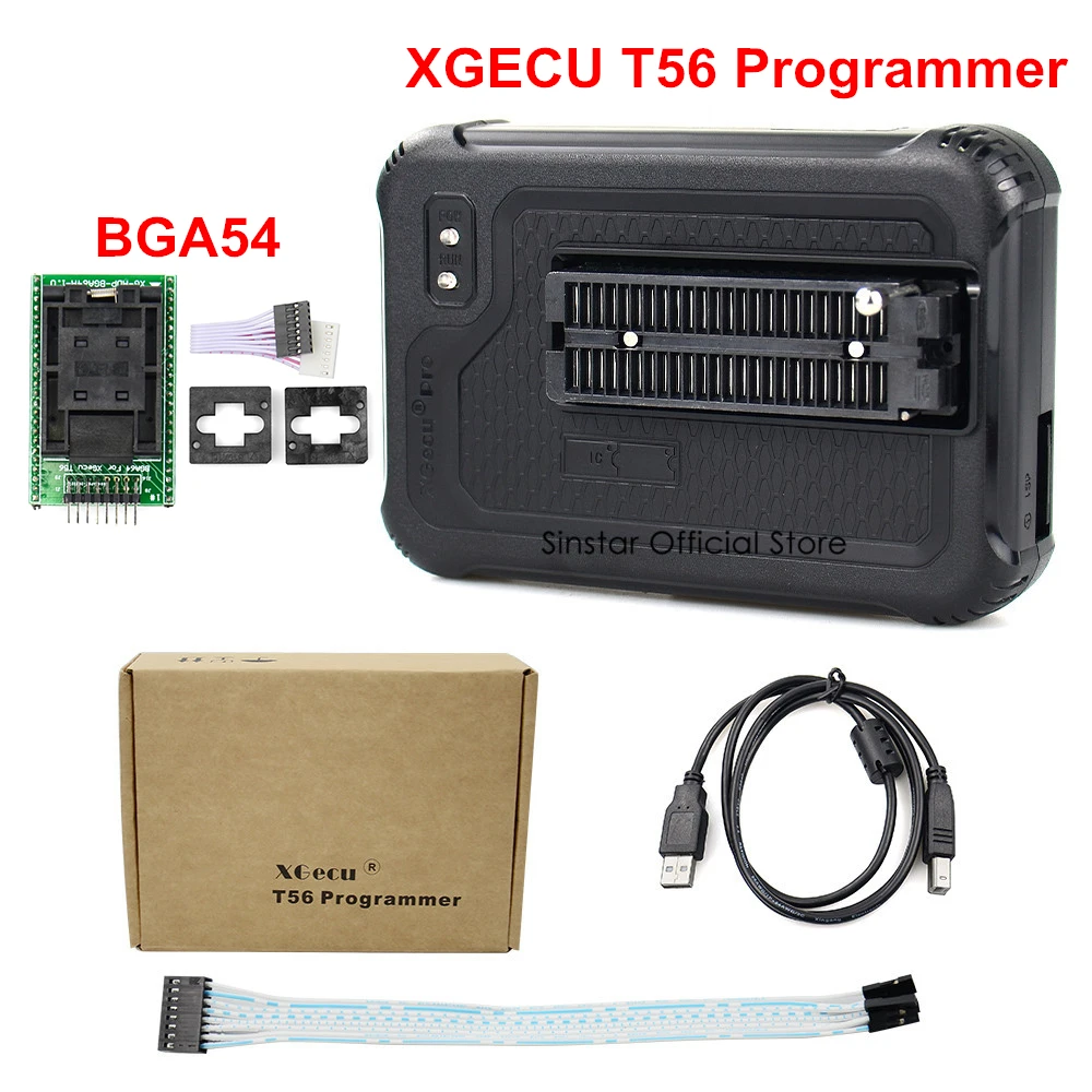 100% Оригинальный XGecu T56 программатор 56 Pin драйверы ISP поддержка 20900 + ICs для PIC/NAND Flash