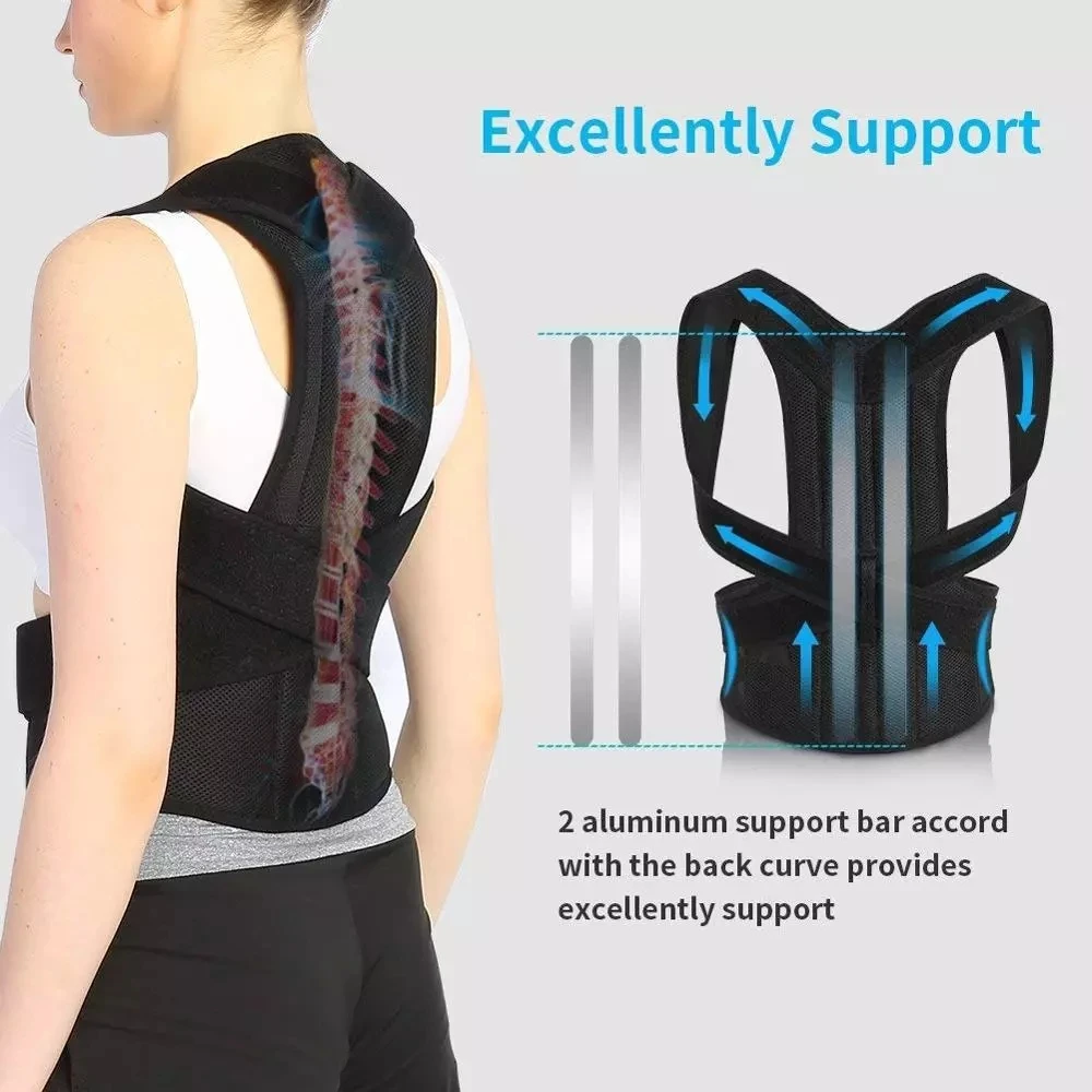 

Posture Corrector Back Posture Brace Clavicle Support Stop Slouching and Hunching Adjustable Back Trainer Unisex