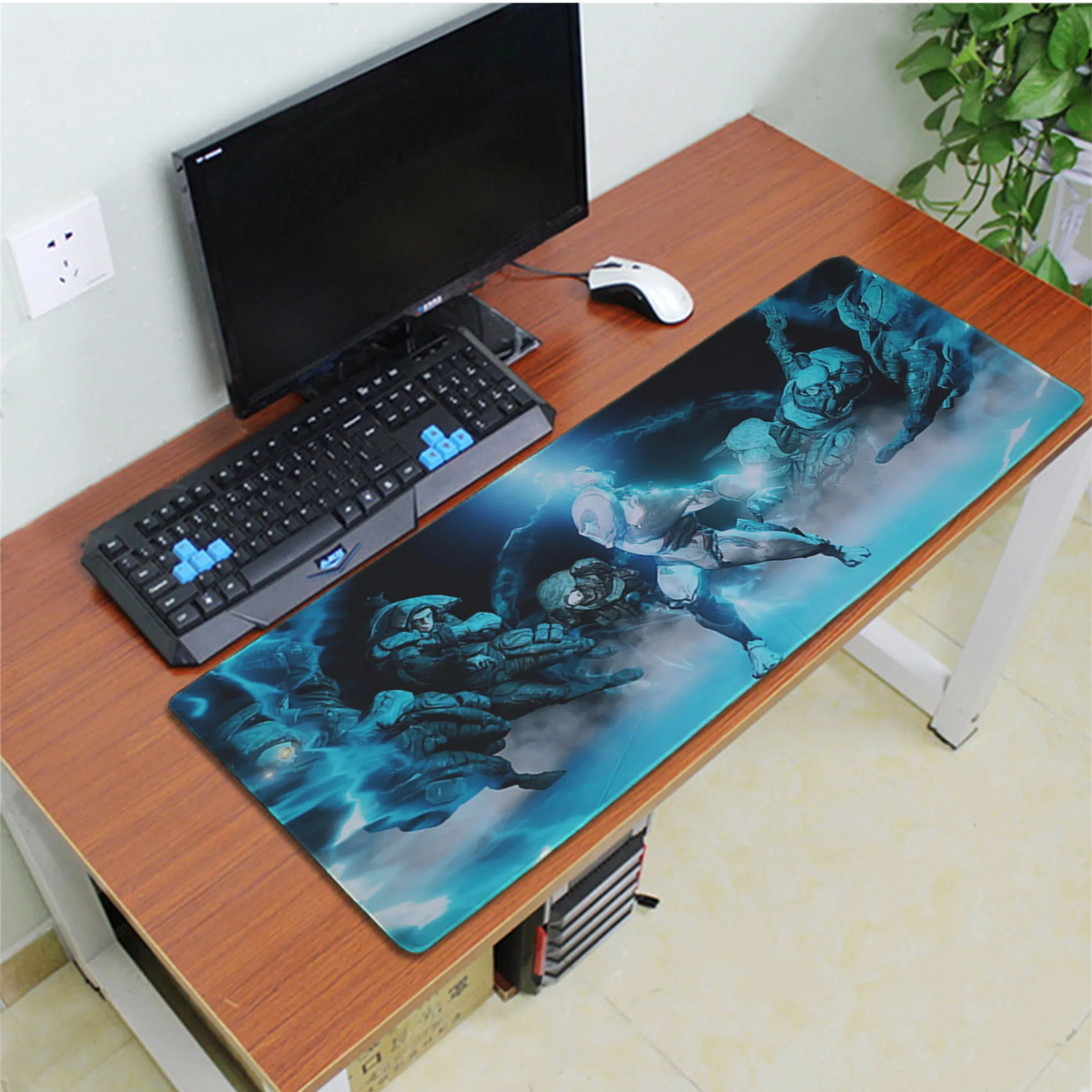 Babaite Забавный warframe hero прочный резиновый коврик для мыши прокладка резиновая PC Компьютерная игровая коврик для мыши - Цвет: Lock Edge 30x80cm