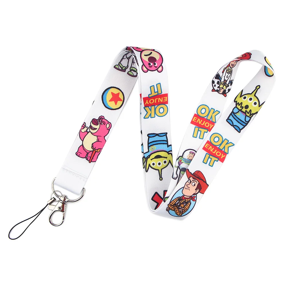 Key Chain Accessories LT842 Toy Story Kids Lanyard for Key Neck Strap lanyard Card ID Badge Holder Key Chain Holder Hang Rope Keyrings
