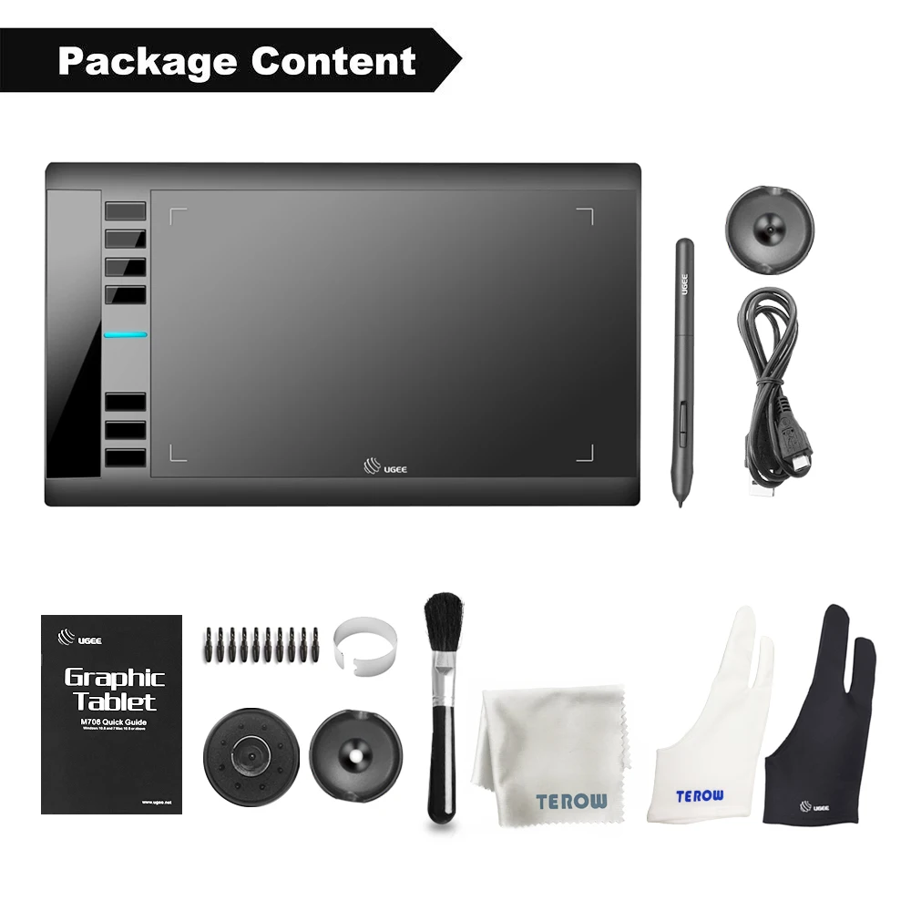 Ugee M708 Android Graphics Tablet 8192 Levels Digital Drawing Tablet