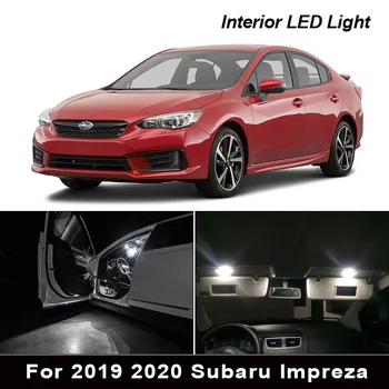 

8 Pcs Pure White Led Lights Interior Package Kit For 2019 2020 Subaru Impreza Map Trunk Dome License Plate Lamp