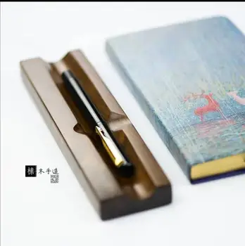 

Handmade Wooden Fountain Pen Stand Ink Pen Holder For Penbbs Moonman Hero Fuliwen Fountain Pen Stationery Office school supplies