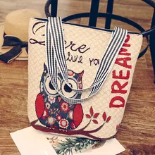 H5 Модная Складная женская сумка большого размера, Женская Повседневная парусиновая сумка с принтом Совы и граффити, пляжная сумка на плечо, Bolsa Feminina