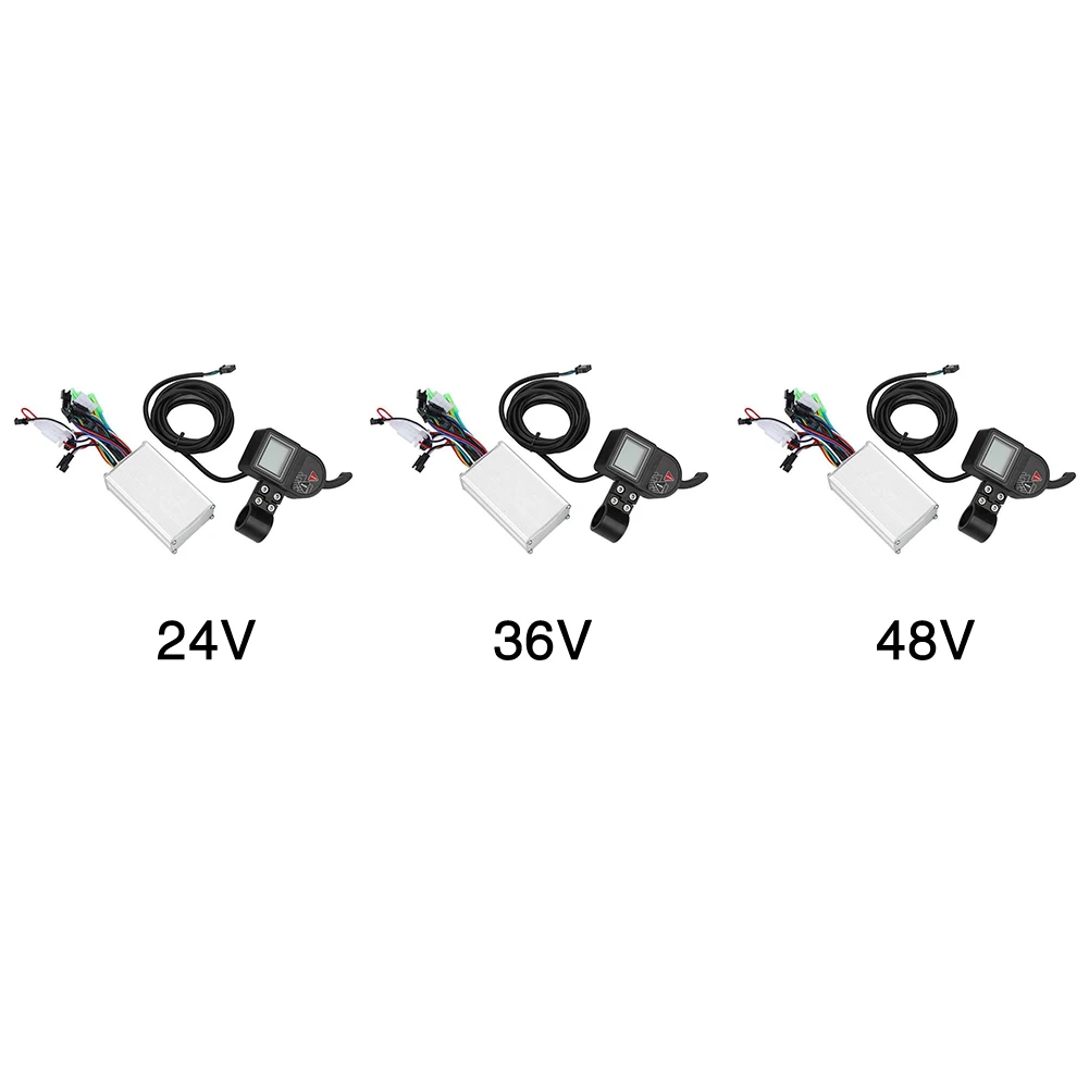 Cheap 250W 350W Stable LCD Display Parts Panel Electric Bicycle Controller Brushless 24V 36V 48V Scooter Dual Mode Durable Universal 3