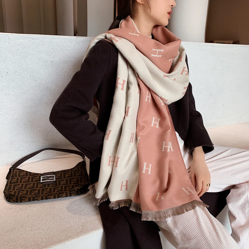 Winter Scarf Lady Cashmere Shawls Pashmina Women Scarves Wraps High Quality Print Brand Thick Warm Blanket Female Foulard 2020
