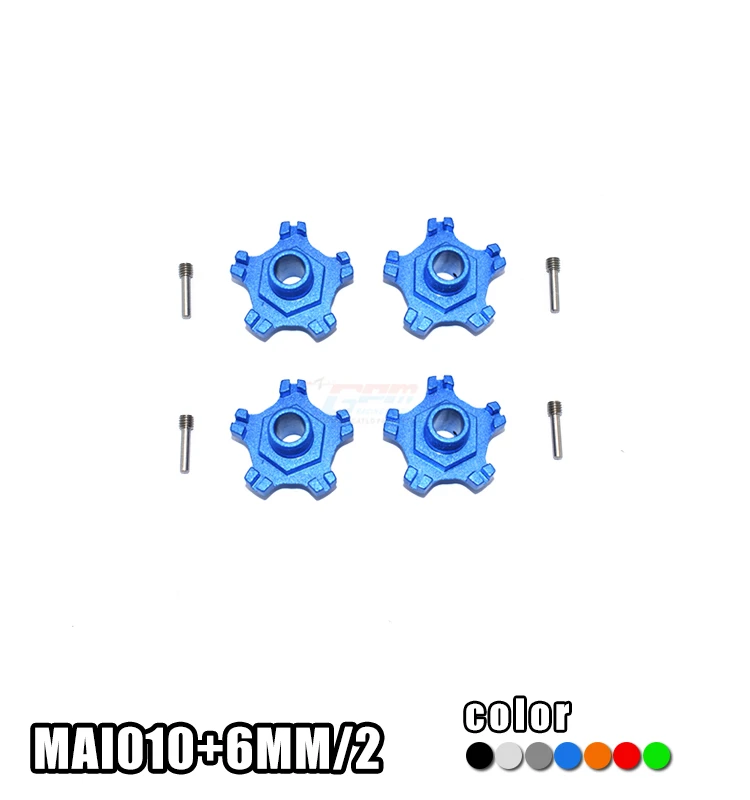 Roda de Alumínio Hex + 6mm para 1 Arrma Infração 6 s Blx All-road Street Bash-ara109001 rc Atualizar Gpm – 7 4wd