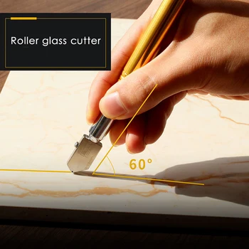 

Glass Cutter Pencil Style Oil Feed Alloy Tip Cutting Tools diamond cutting head, steel blade cutting tool non-slip metal handle