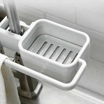 

Plastic Kitchen Sink Storage Basket Dish Sponge Soap Drain Shelf Rack Holder