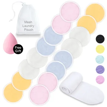 

Makeup Remover Pads Washable Cotton Pads Reusable Face Pad Eyelash Extensions Headband Makeup Wrap Wrap Head Cloth Makeup Wrap