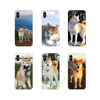 

For Apple iPhone X XR XS 11Pro MAX 4S 5S 5C SE 6S 7 8 Plus ipod touch 5 6 Animal Cute Dog Akita Painted Mobile Phone Cases Cover
