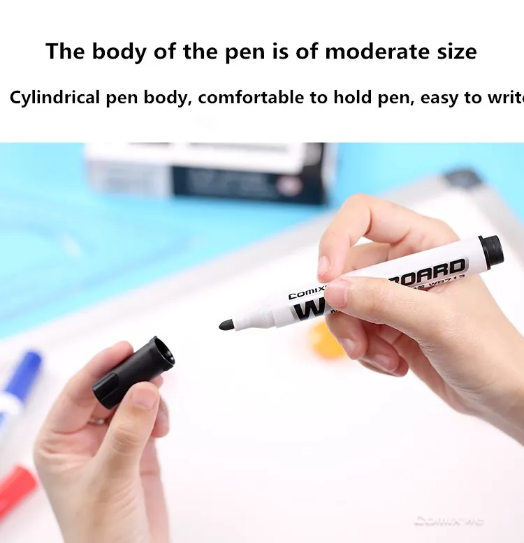 Канцелярские принадлежности 12 шт сухая салфетка маркер стирающаяся ручка для белой доски