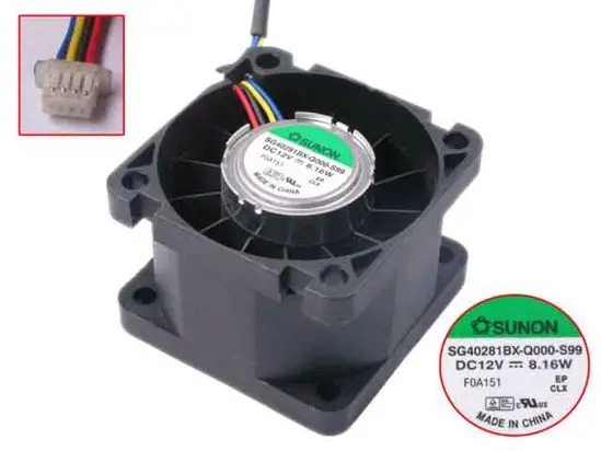 

SUNON SG40281BX-Q000-S99 DC 12V 8,16 W 40x40x28mm вентилятор охлаждения сервера