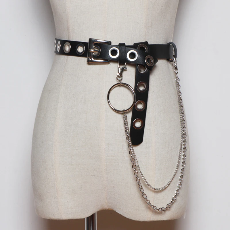 

Usexy Waist Chain Straps Belts Body Bondage Dress Leather Harness Women Suspenders Garters Underwear Harajuku Goth Accessories